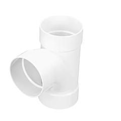 4" S/D TEE SEWER & DRAIN WITH SWEEP SANITARY