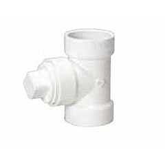 1-1/2 PVC SCH40 CLEANOUT TEE W/PLUG