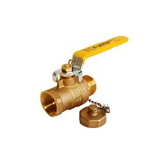 3/4 FIP X 3/4 MALE HOSE BALL VALVE w/ cap