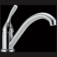 DELTA CLASSIC: SINGLE HANDLE KITCHEN FAUCET CHROME
