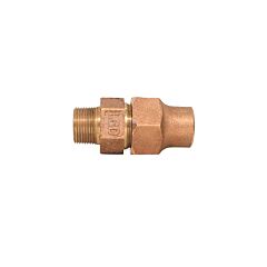 2" x 2", Flare x MPT, 80 PSI, Lead-Free, Cast Bronze, Straight, Coupling