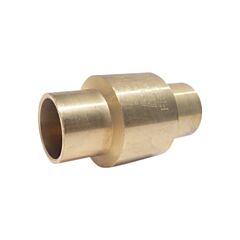 1" CXC IN-LINE SPRING LOADED CHECK VALVE BRASS S-455