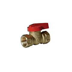 LEGEND 1/2" AGA GAS COCK BALL VALVE RED TOP-ECONOMY