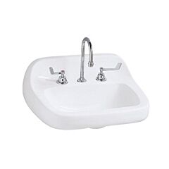 MANSFIELD 2018HBNS WH LAV WHITE 20 X 18 HI BACK 4" C/C