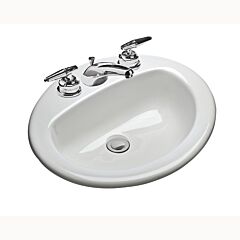 MANS 20 X 17 WHITE CHINA LAV 1 HOLE 237
