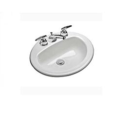 MANSFIELD 17 X 20 8"" CENTER WHITE CHINA LAV #237-8