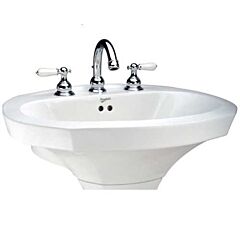 MANSFIELD 333-4 WHITE PEDESTAL BOWL