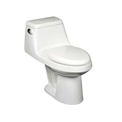 MANSFIELD AEGEAN 1PC ELONG ADA WHITE TOILET W/SEAT, 1.28GPF