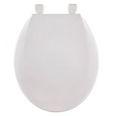 CENTOCO #1200 WHITE TOILET SEAT ROUND FRONT RF PLASTIC