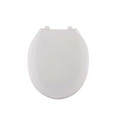 CENTOCO #440TM ROUND WHITE TOILET SEAT HVY PLASTIC CLOSED
