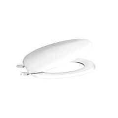 CENTOCO #600 WHITE ELONGATED TOILET SEAT PLASTIC CLOSED FRONT