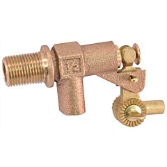 1/4"-20 TPI, 3/4" x 3/4", MPT x MPT, 125 PSI CWP, Bronze, Float Valve