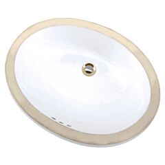 MANSFIELD 17 X 14 (OUTSIDE) 15X12 INSIDE PETITE MAPLE WHITE UNDERMOUNT LAV