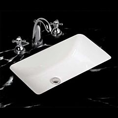 MANSFIELD PETITE COVINGTON 21 3/8 X 13 5/8 UNDERMOUNT LAV WHITE 18.5 x 11.5 inside RECTA
