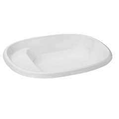 LIQUID 18 5/16 X 14 9/16 OVAL DROP IN LAV (NO FAUCET HOLE)