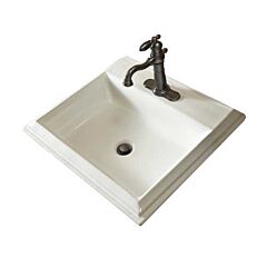 MANSFIELD BRENTWOOD 22 7/16 X 19 SELF RIM WHITE LAV 4"" C/C