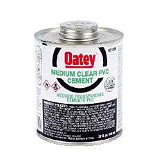 OATEY PVC MEDIUM CLEAR CEMENT 32 OZ. 31020