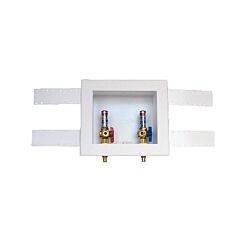 OATEY PEX WASH MACHINE OUTLET BOX W/HAMMER VALVE