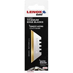 LENOX GOLD 5PK BIMETAL UTILITY KNIFE BLADES