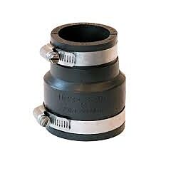 FERNCO 2 X 1-1/2 CI-PVC/CI-PVC RUBBER COUPLING