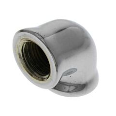 3/8" ST. 90' ELBOW CHROME BRASS