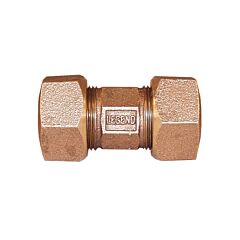 1 1/4" COP COMPRESSION UNION LEGEND DRESSER COUPLING BRASS