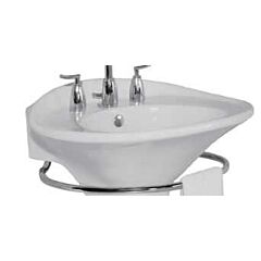 MANSFIELD ESSENCE 25 X 21.5 PEDESTAL LAV ONLY WHITE 8"" C/C