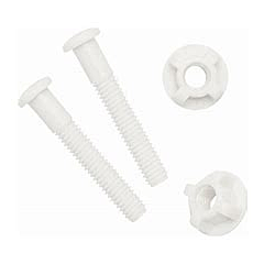 TOILET SEAT BOLTS PAIR PLASTIC
