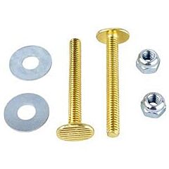 BRASS PLATED TOILET BOLTS 5/16 