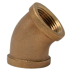 1" 45' ELL BRASS