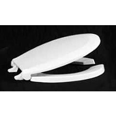 CENTOCO ROUND OPEN FRONT W/COVER PLASTIC TOILET SEAT