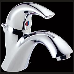 DELTA SINGLE HANDLE LAV, ONE HOLE INSTAL W/POP UP