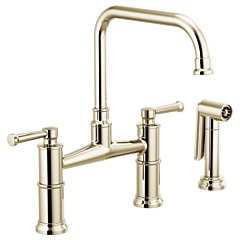 BRIZO ARTESSO 2 HANDLE BRIDGE KITCHEN FAUCET W/SPRAYER