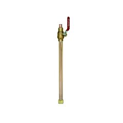 3/4 FIP X 3/4 PEX HEATER LF CONNECTOR 18" W/ BALL VALVE