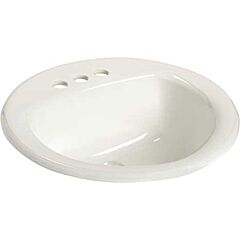 MANS 249 19"" ROUND LAV 4"" BONE