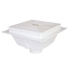 SIOUX CHIEF 12 X 12 SQUARE MAX PVC SLOP SINK 3" X 4"