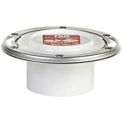 4" PVC CLOSET RING OVER PIPE SS SWIVEL METAL RING