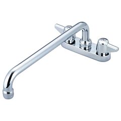 CENT BRS 4" DECK W/ 12" SPOUT