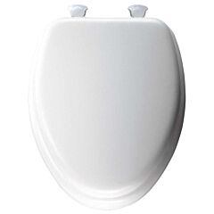 TOILET SEAT SOFT ELONGATED WHITE