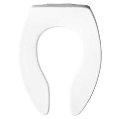 TOILET SEAT BEMIS EL OPEN FRONT LESS COVER STAY TITE HINGE WHITE COMMERCIAL TOILET SEAT