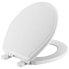 TOILET SEAT BEMIS RF WHISPER CLOSE EASY CLEAN BISCUIT WOOD