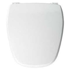 TOILET SEAT FOR AM STD NORWALL WHITE ROUND FRONT WOOD F2090 10" C/C HINGE