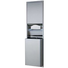 BOBRICK CLASSIC RECESSED CONVERTIBLE PAPER TOWEL DISPENSER