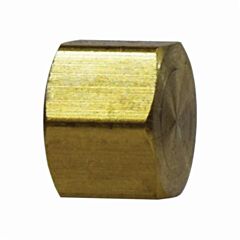 3/8" BRASS COMPRESSION CAP LEAD FREE