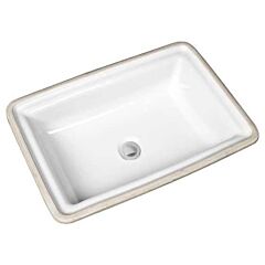 MANSFIELD BRENTWOOD 20-5/16 X 14-3/16" UNDERMOUNT CHINA LAV WHITE #234