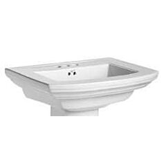 MANSFIELD BARRETT PEDESTAL LAV 24 3/8 X 19 BOWL ONLY WHITE 4"C/C