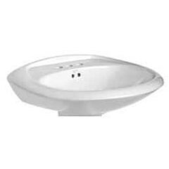 MANSFIELD 348 4" CC MAVERICK WHITE LAV PEDESTAL SINK ONLY