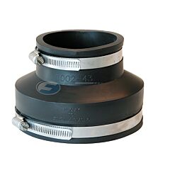 FERNCO 6 X 4 CLAY/CI/ PVC RUBBER COUPLING