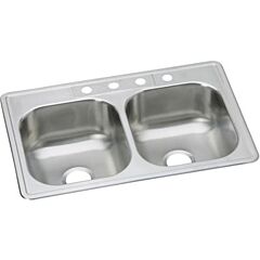 KINGSFORD 33X22-3 SS SINK DOUBLE BOWL