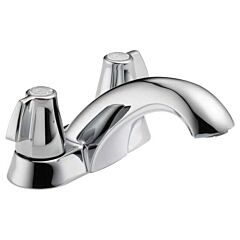 DELTA CLASSIC TWO HANDLE LAV FAUCET LESS DRAIN CP 2510LF
